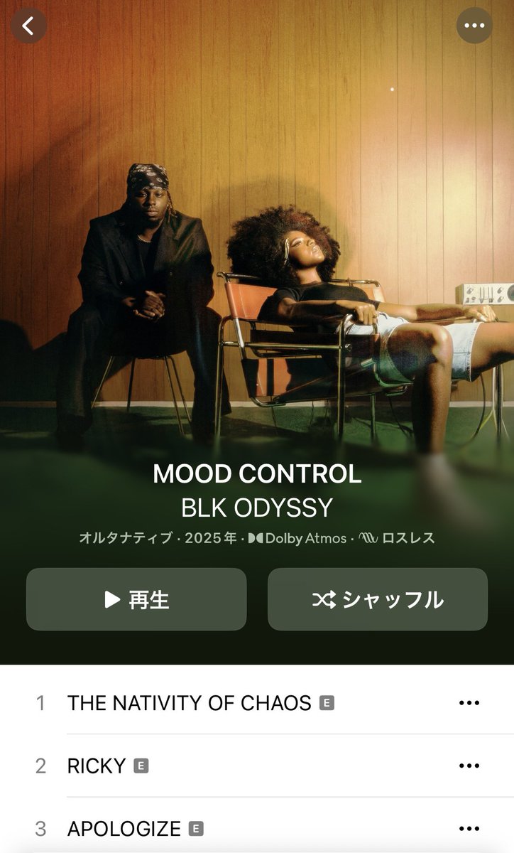 BLK ODYSSYのアルバムに音楽の素晴らしさが全面に詰まってる。これは傑作だと思います。