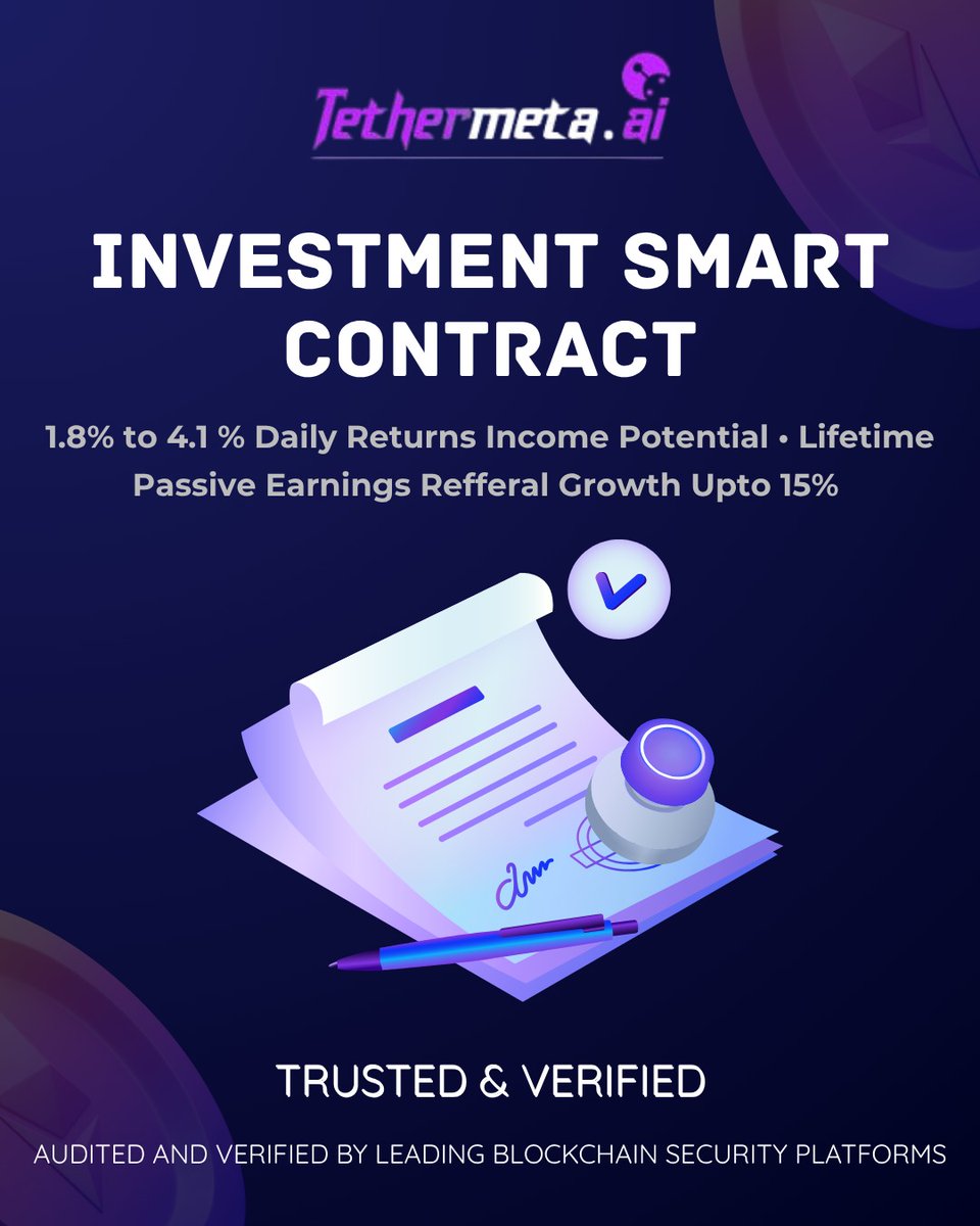 TetherMeta's tweet image. “Step into the Future of Financial Freedom — Earn Daily, Grow Limitlessly with TetherMeta.World🚀 💰” 
launching soon  🚀 🚀 🚀 🚀 🚀 🚀
#Crypto #tethermeta #Tether #Twitter