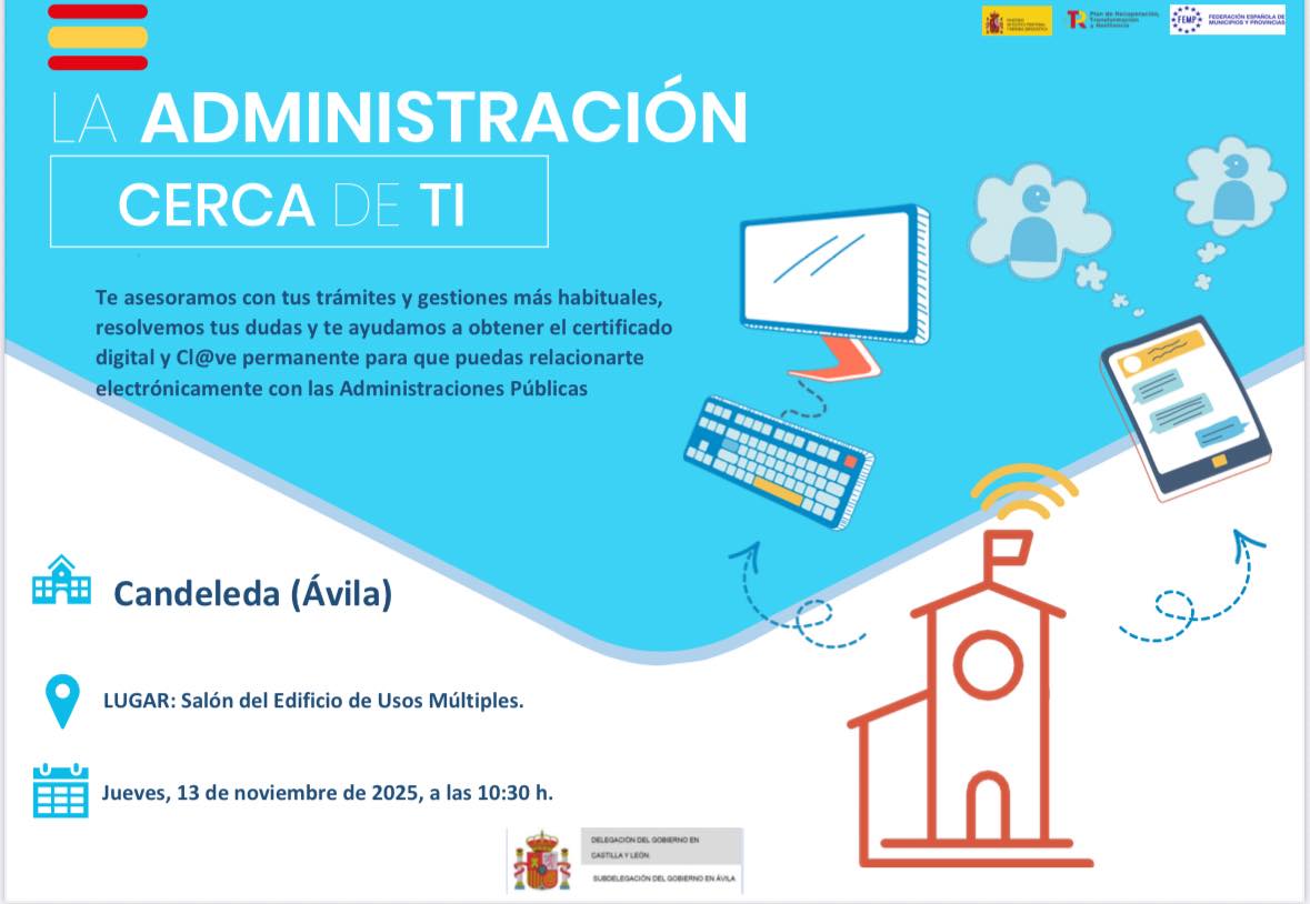 Vía Ayuntamiento de #Candeleda
 ¡La Administración Cerca de Ti!
Jueves, 13 de noviembre de 2025
Hora: 10:30 h  
Salón del Edificio de Usos Múltiples – Candeleda (Ávila)...  

Turismo Candeleda:
candeledaturismo.com
-
#elraso #valledeltietar #gredos #turismo #candeledagredos