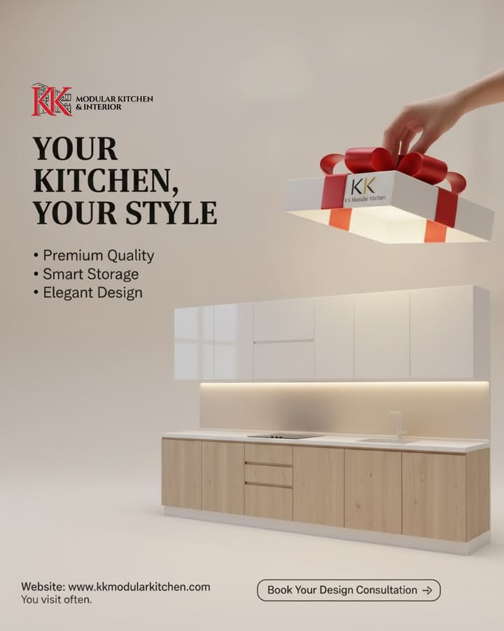 KKModularKitchn's tweet image. Your kitchen deserves a touch of elegance and smart functionality Upgrade to a modern modular kitchen designed to match your style and space 
Book your design consultation today!

#ModularKitchen #KitchenDesign #InteriorDesign #HomeInterior #ModernKitchen #KitchenInspiration
