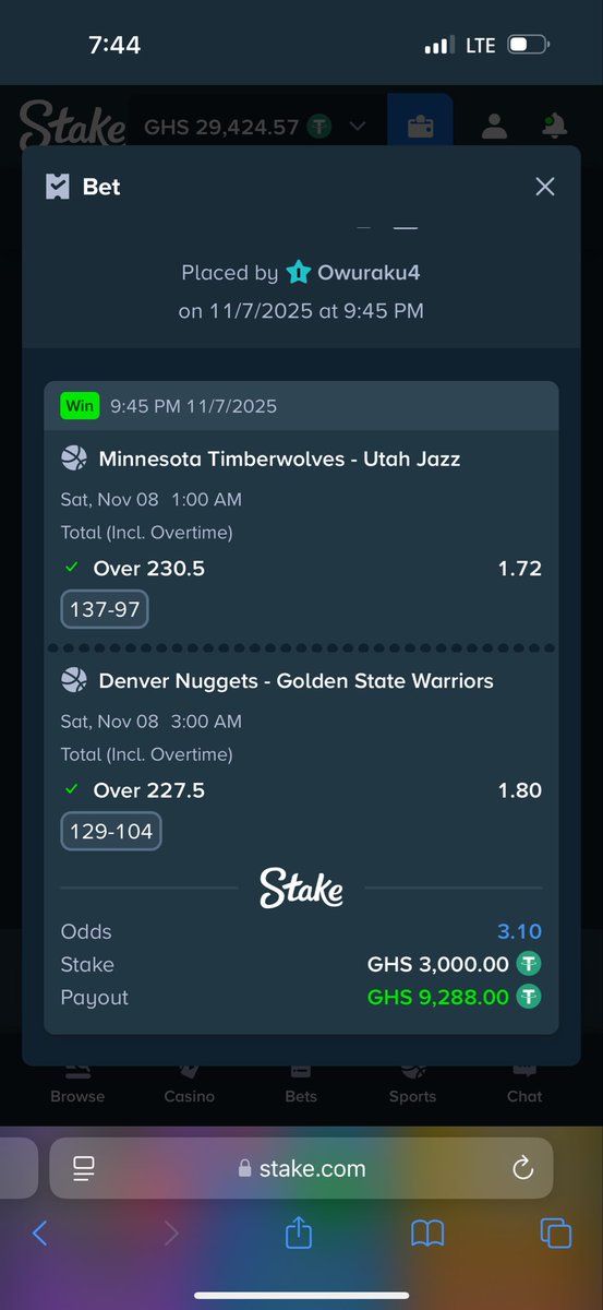 GhanamanTips's tweet photo. C.O.N.G.R.A.T.U.L.A.T.I.O.N.S 🍀🍀🍀🍀🍀🍀🍀🍀🍀🍀

Midnight Basketball won🏀🏀

Register on Stake and get free $100 as bonus with this link - https://t.co/S1s4f4LxAW

Woke up to greens as promised🍀🍀 https://t.co/LSmPozN8eX
