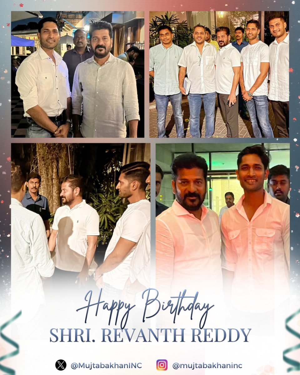 Happy Birthday to CM Shri <a href="/revanth_anumula/">Revanth Reddy</a> garu. Your leadership has set a new benchmark for accountability and people-first governance. Wishing you a year of greater progress and impactful work for Telangana.