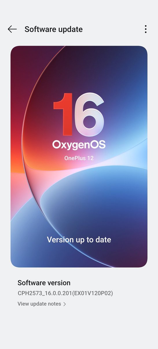 Pbhajanka's tweet image. Just upgraded to OxygenOS 16 on my OnePlus 12! 🚀 First impressions, Everything feels smooth and snappy. Excited to try out what's new! ✨📱 #OnePlus #OxygenOS16 #OnePlus12 

PS: Took help of the AI Writer