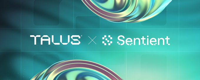CdalicosWeb3's tweet photo. Here is the another partnership of sentient 
TALUS X Sentient
Its huge https://t.co/5koo4ZPrsh