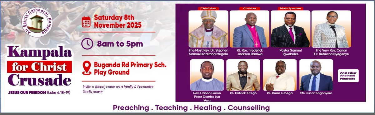 “Call to Me and I will answer you.” Jeremiah 33:3. At the Kampala for Christ Crusade, Ps. Patrick Kitego called this “God’s hotline”, reminding us that heaven is always within reach.
🔥 Dial in through prayer, God always picks up!
#KampalaForChrist #JesusOurFreedom #ASCKCrusade