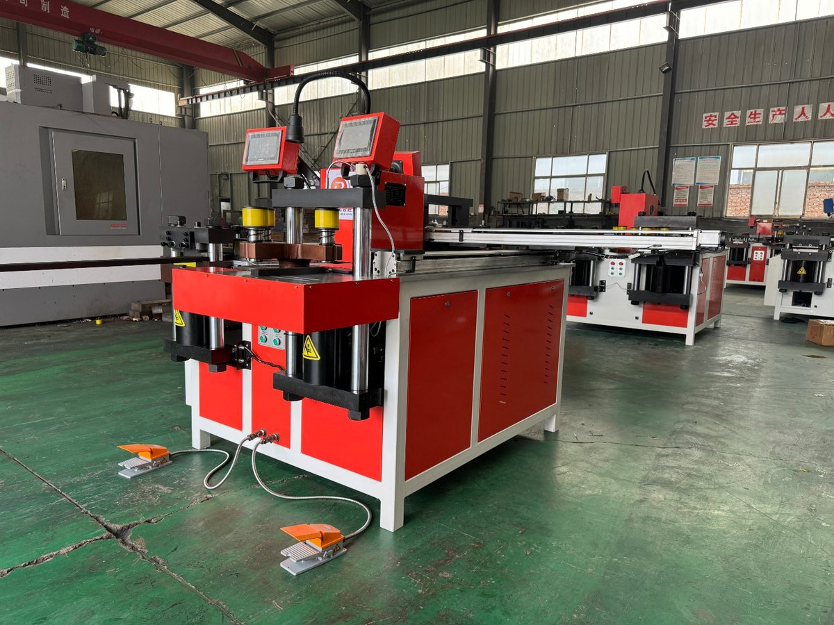 cnc_rrd's tweet image. The CNC busbar processing machine is a fully-automatic machine that specializes in cutting, punching and bending copper and aluminum busbars
 #Automation #SmartManufacturing  #fyp
👉 Explore: cnbusbarmachine.com
📧 email:  info@cnbusbarmachine.com
WhatsApp:  +8613853197011