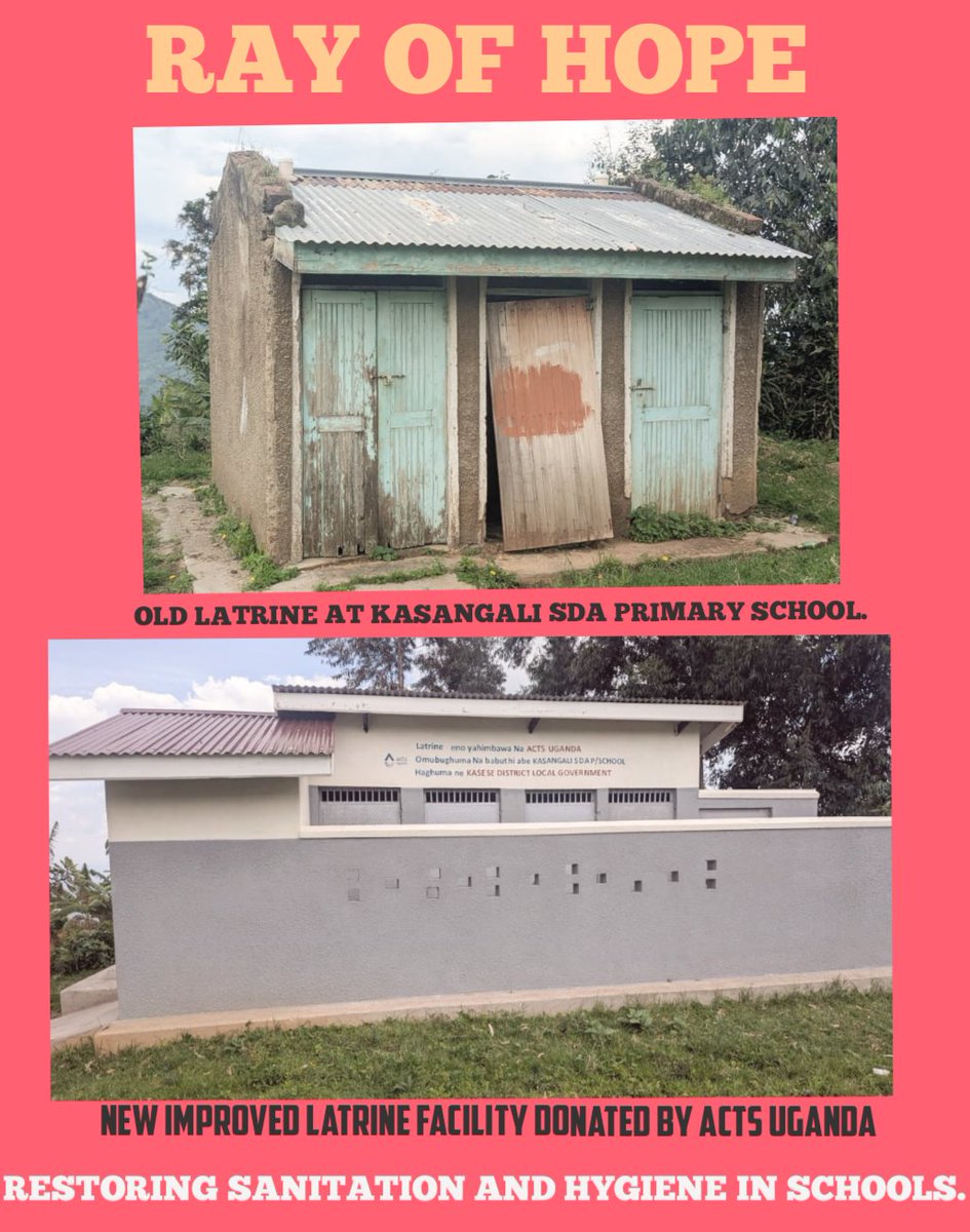 💧 Promoting Health, Hygiene &amp; Dignity! 🏫
ACTS Uganda proudly supported Kasangali SDA Primary School with a new improved latrine facility — ensuring cleaner, safer, and more dignified learning spaces for all learners. 🌍✨
#WASH #Education #Sanitation #ACTSUganda