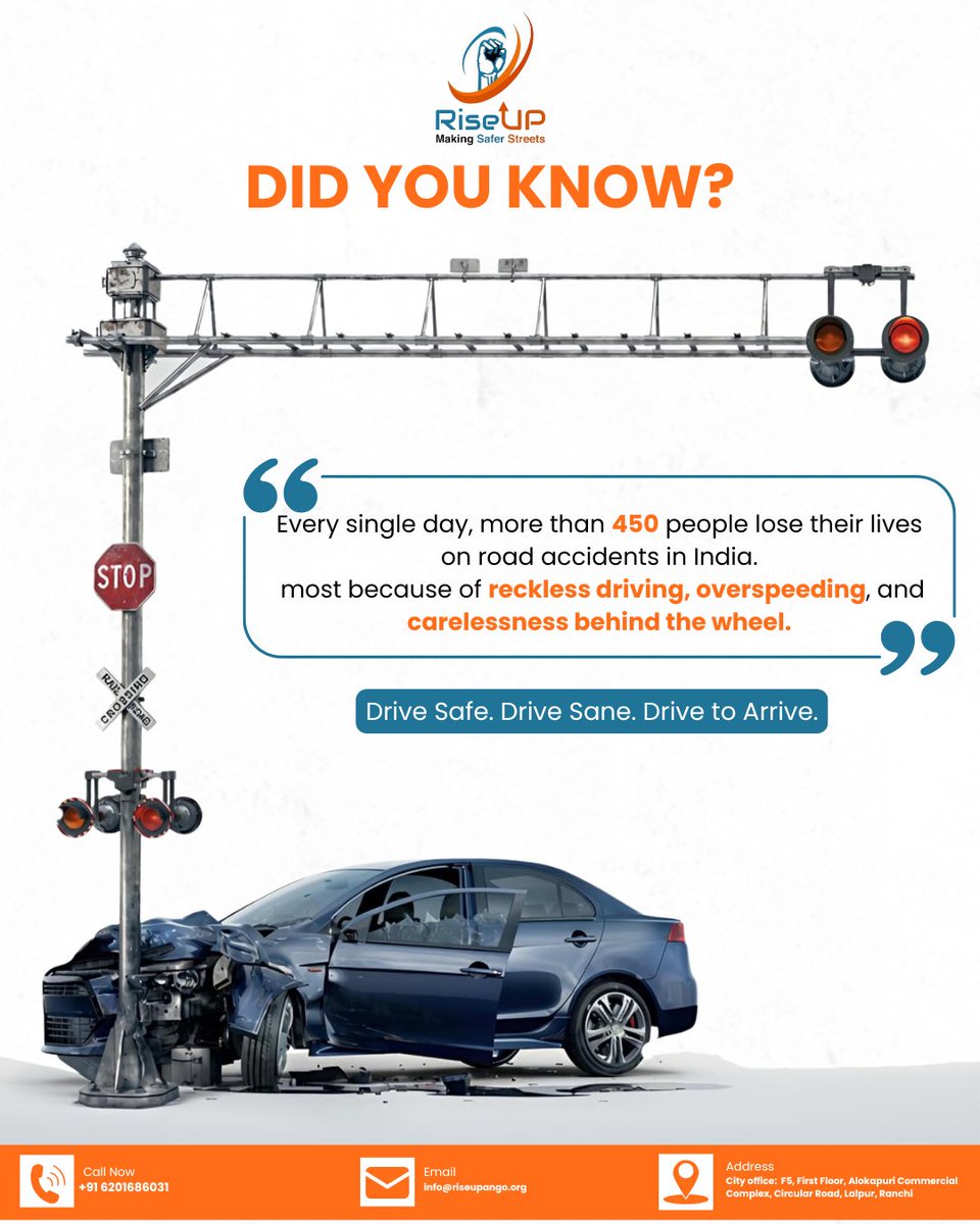 RiseUp_Ngo's tweet image. They left with a promise to return, but hundreds never make the drive back. The road is not just asphalt.. it is the distance between a &apos;hello&apos; and a final goodbye. Drive safely, for those who wait.
@nitin_gadkari @MORTHIndia
@ranchipolice @rishabhriseup
@deepakbiruajmm