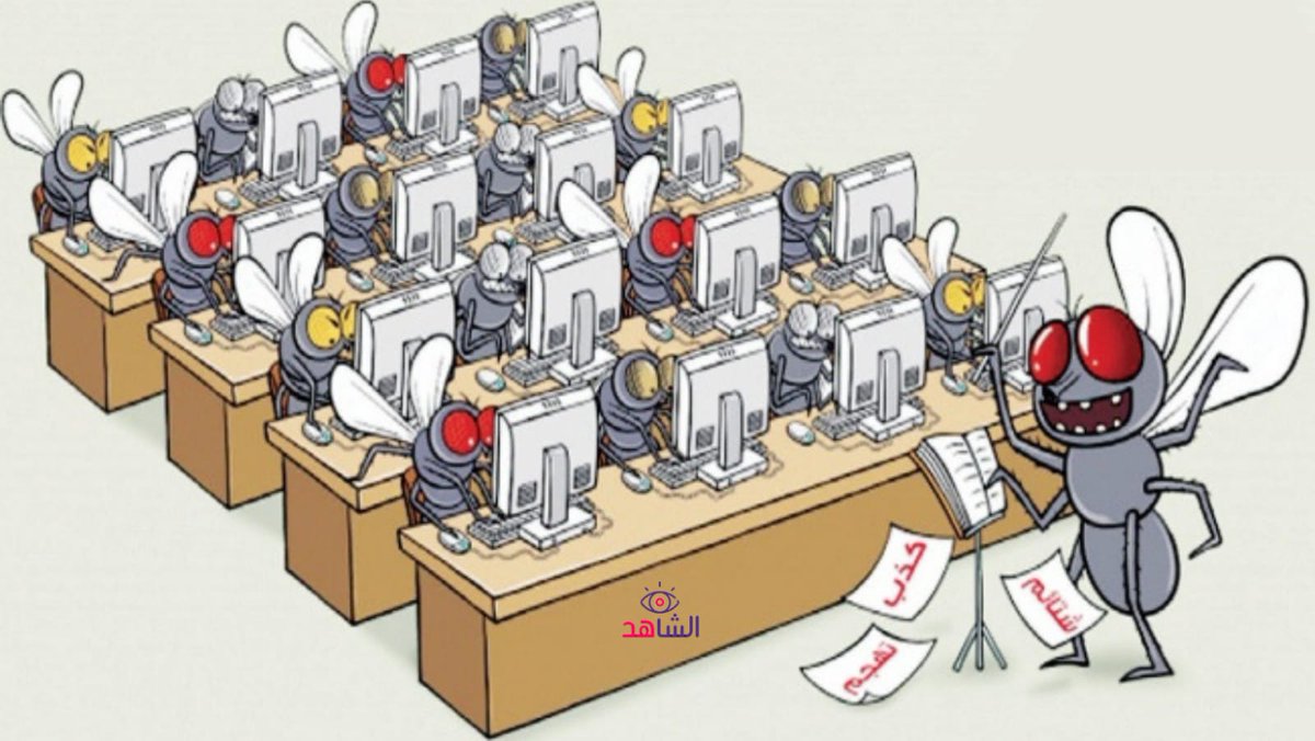 تستعرُ المعارك بين الذباب الأخضر السعودي واللجان والمعيز السيساوية، حتى ليخيّل إليك أنّ كلَّ فريقٍ يخوض آخر فصول حربه، فلا يدّخر شتيمة ولا يوفّر طعنةً في التاريخ والتراث، ويستحضر كل ما يُوجِع خصمه ويُلهب أعصابه.

ولا يقف المشهد عند ذبابٍ إلكتروني بأسماءٍ وهمية أو مجهولة الهوية،