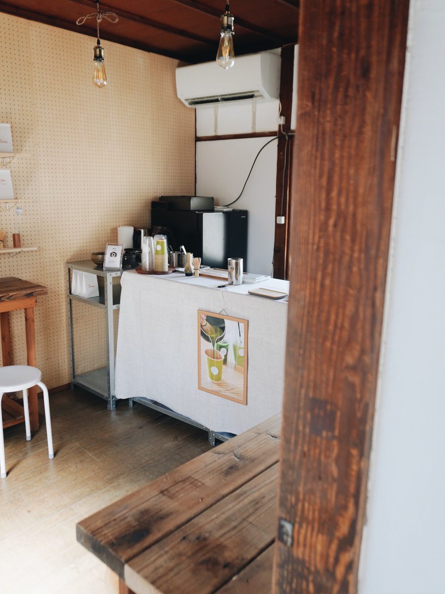 間借りのお抹茶カフェに選んだ場所は、住宅街にある「シェアコーヒースタンド」。オーナーさんも本当に素敵な人で、月2回の営業を毎回楽しく過ごさせていただいてます🍵