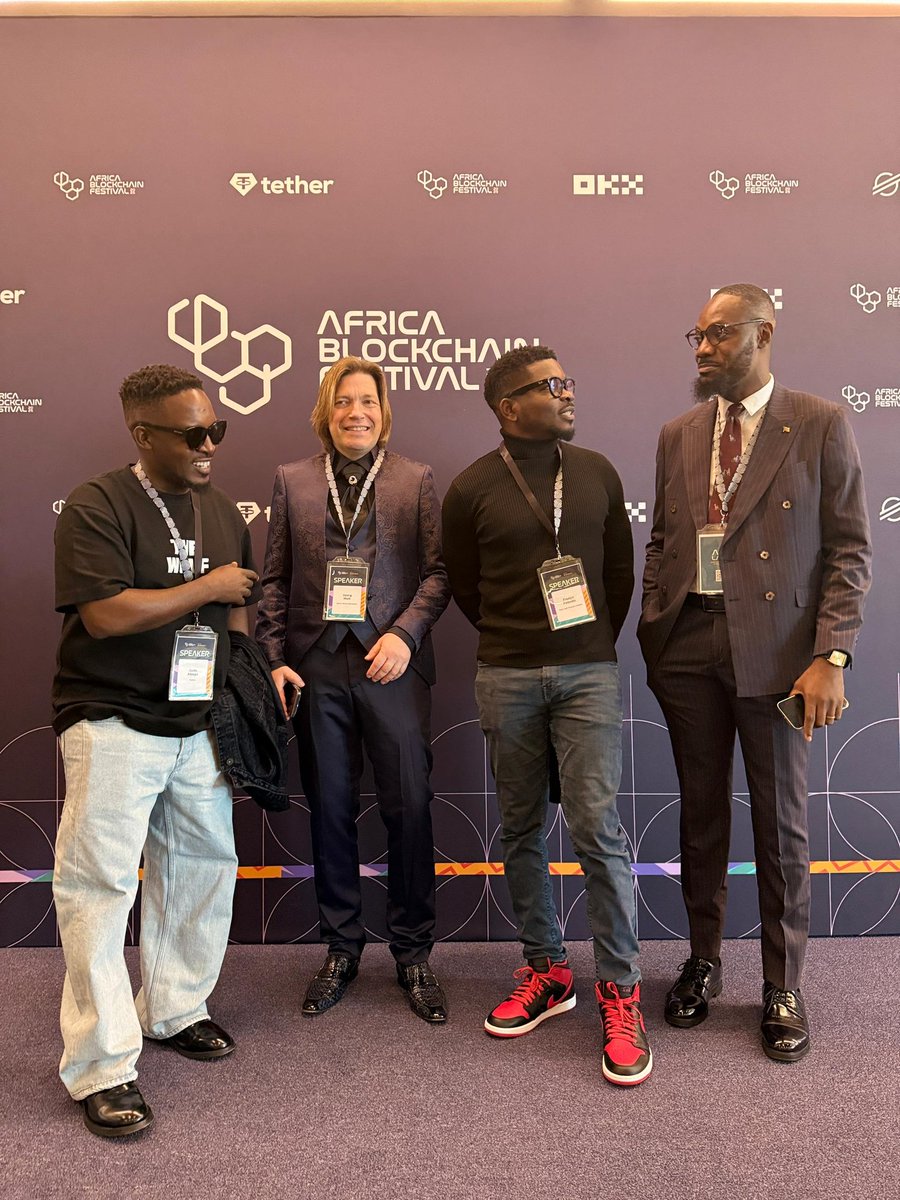 africablockfest's tweet photo. When tech meets creativity! Africa Blockchain Festival 2025 brought together voices from blockchain, innovation, and culture — featuring brilliant minds like @Fosudo and @MI_Abaga.
Africa’s digital future is now!"
#MiAbaga #fisayo #Abf2025 https://t.co/DwQ6z4jGrw