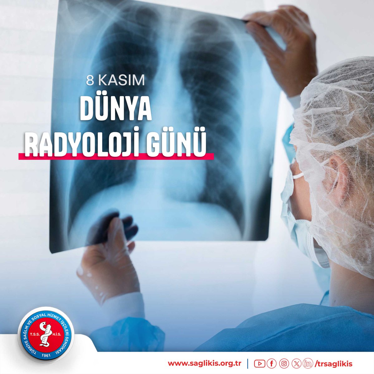 Modern tıbbın vazgeçilmezi olan, hastalıkların tanı ve tedavisinde kullanılan radyoloji alanında büyük bir özveriyle görev yapan tüm çalışanlarının 8 Kasım Dünya Radyoloji Günü'nü kutluyoruz.
#DünyaRadyolojiGünü