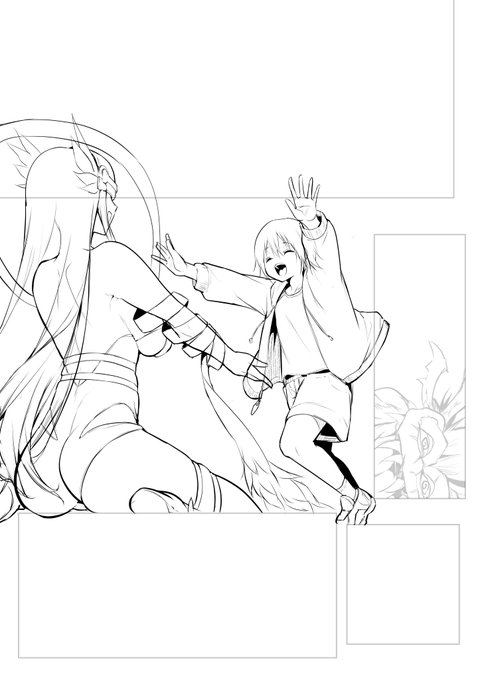 作画カロリー高めになりそう 気合 