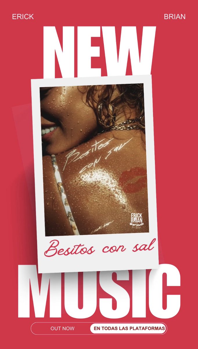 Erickbrianwwofc's tweet photo. Deja que  “besitos con sal” te prendan: ¡escucha ahora en Apple Music!
#BesitosConSal 
Besitos con Sal - Single di Erick Brian https://t.co/HNJ5FPWVhx https://t.co/55zyqTRAOO
