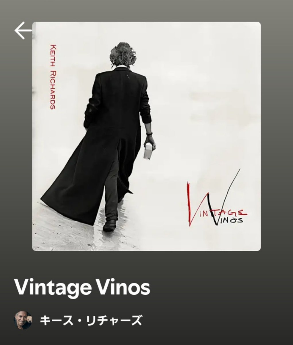 KEITH RICHARDS キース・リチャーズ VINTAGE VINOS ボンクラ on X
