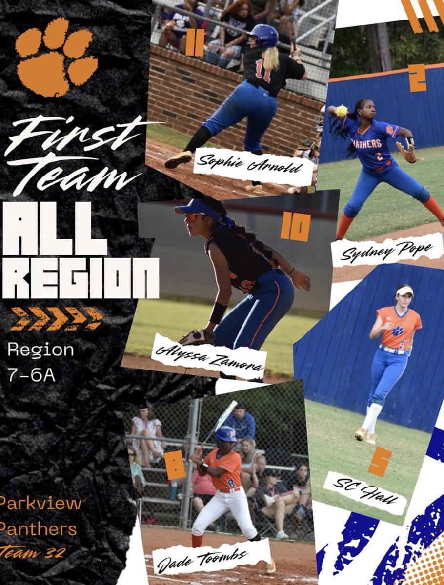 SaraClaireHall's tweet photo. So thankful to make first team all-region 7-6a and co-defense player of the year! @PVSoftballGA @ImpactGold07GA @TPMAtlanta @KSUOwlsSB @spatte1108 @GCSU_Softball @FurmanSB https://t.co/nRmz0NknaV