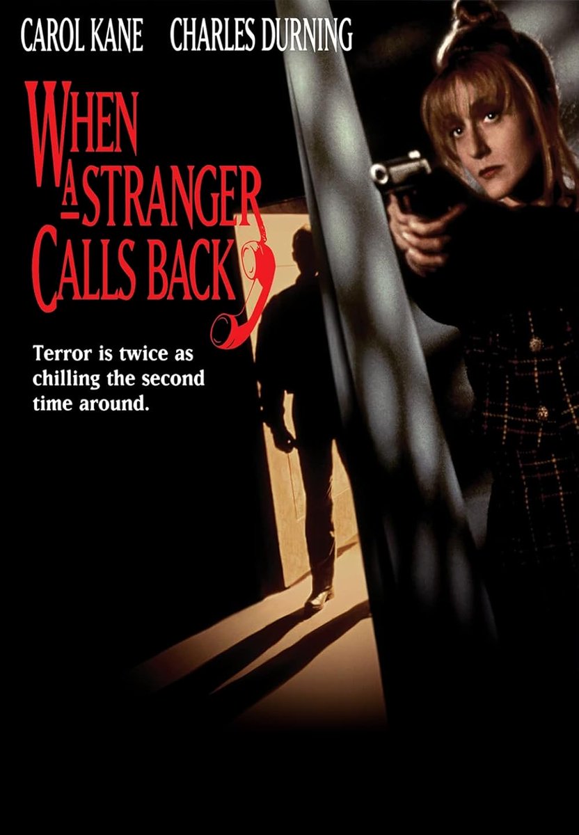 WAIT, one of my kids is into horror movies now. This is unprecedented. And he wants to watch stuff from the 70’s/80’s/90’s! Doing the fantastic WHEN A STRANGER CALLS BACK with <a href="/JillSchoelen/">Jill Schoelen</a> right nowwww