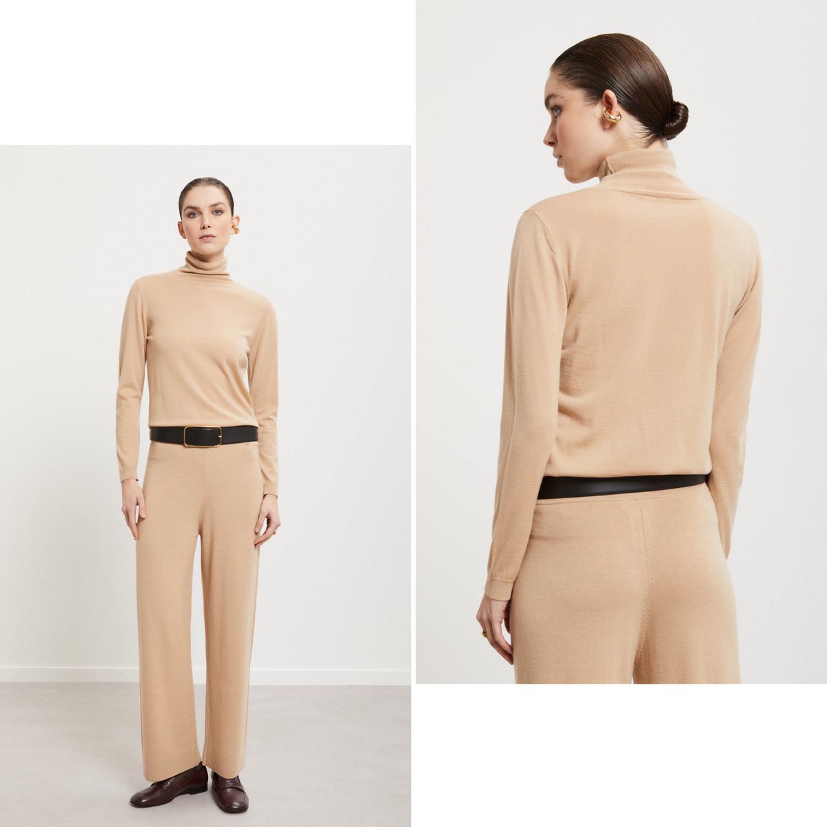 MANOAinter's tweet image. New Arrival🐏ottod‘Ame

メリノウール100%のタートルセーターは、すっきりシルエットもあり。前のタートルより薄手で、素肌感覚で着用できます。さらさらで肌触り良く、毛玉にもなりにくいメリノセーターは、秋冬コーデのベースで大活躍間違いナシ👍
ライトベージュ、レッド、ネイビー、黒¥28600