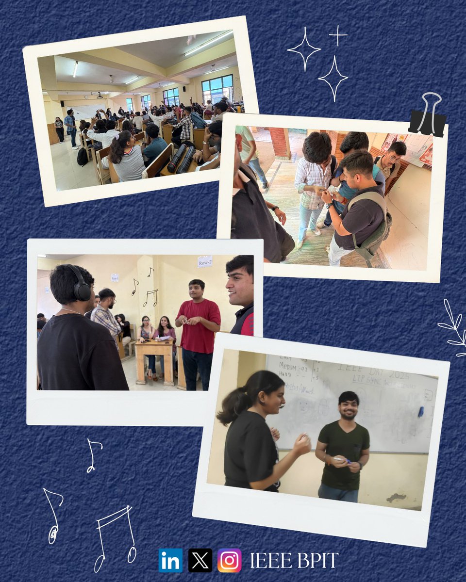 IEEEBPIT's tweet photo. IEEE BPIT successfully celebrated IEEE Day 2025, fostering innovation, teamwork &amp; technology for humanity.
Grateful to all who contributed to its success! 🌍
#IEEEDay2025 #IEEEBPIT #Innovation #Engineering https://t.co/jHYDj0kSxt
