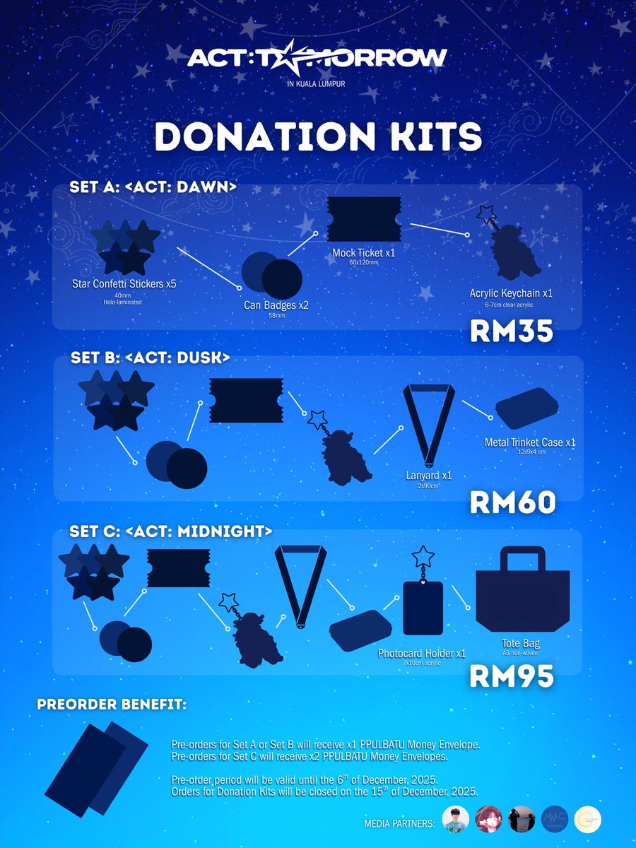 ForTXT_MY's tweet photo. #TXTinKL ᯓ★ [PART 1] loading … 💬

Malaysian MOAs! The first part of our fanbase project along with our donation kit teaser is here! 

🎯 RM8100 
🗓️ 8/11/25 - 15/12/25 
*️⃣ Pre-Order valid until 6/12/25 

Donation Kit form 🔗 is in this thread ⬇️ https://t.co/0BRwG8yQKC