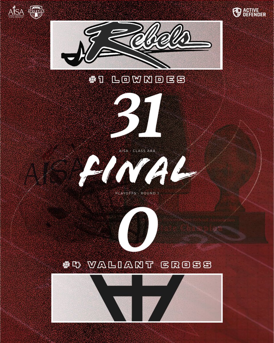 AISAathletics's tweet image. Class 🇦🇦/🇦🇦🇦 final scores from Round 1️⃣ of the AISA football playoffs, brought to you by @active_defender !

Semifinal games will take place Thursday, Nov. 13. Higher seeds hosts. #AISAFootball #AISA #AISAathletics