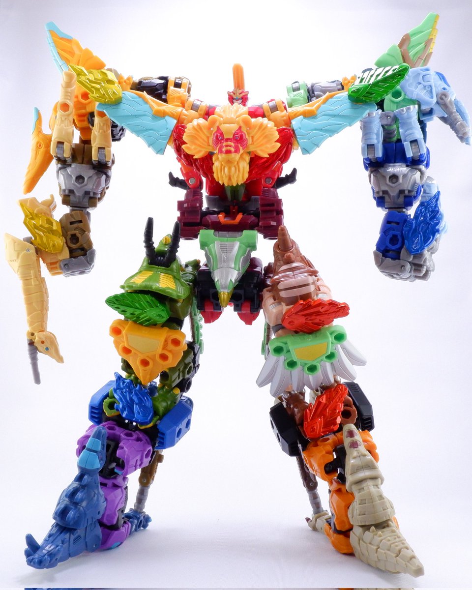 assembozu's tweet image. 『10体合体 エレメンタルカイザー』
#ワイルドキング
#トランスフォーマー
#Transformers