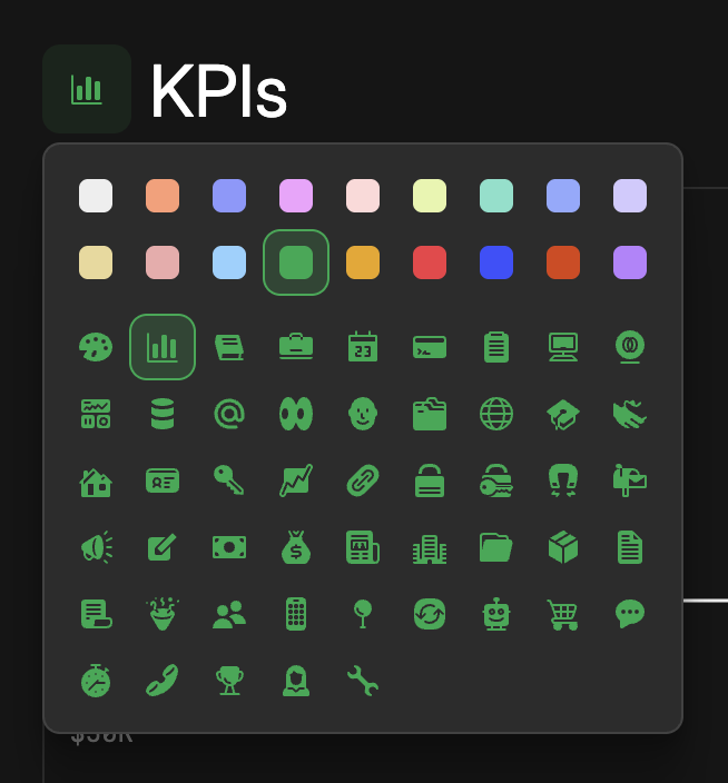 MaxMusing's tweet image. Custom icon picker