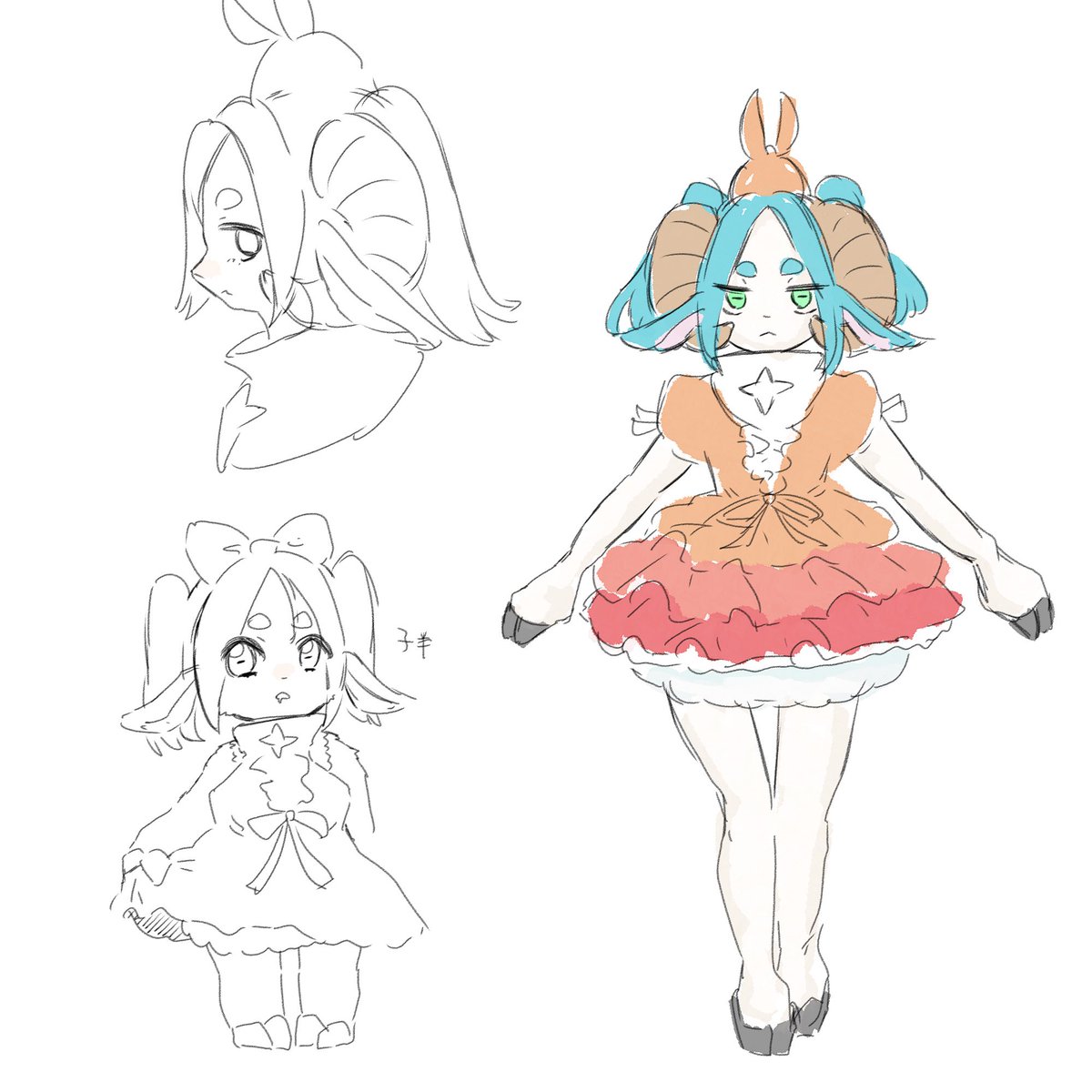 ⚠️獣化
△🦊🐰🐑