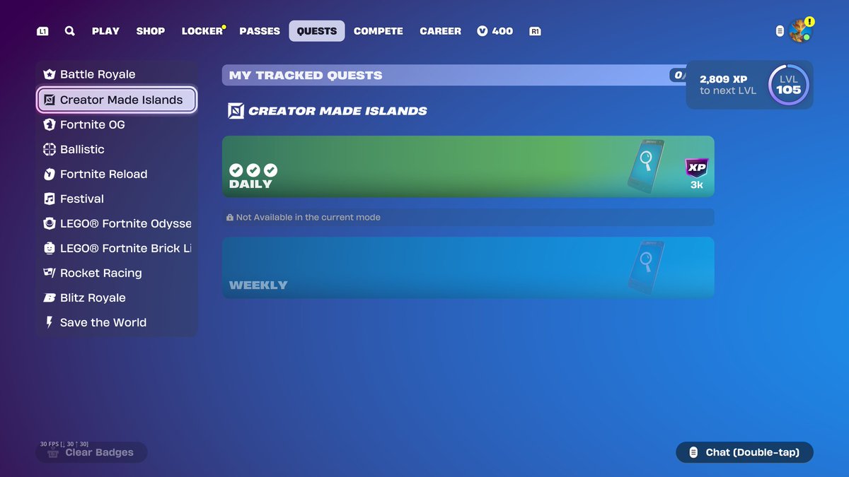 butter185's tweet photo. @FortniteStatus I can't do the pet quests they aren't showing up for me I got the battlepass and everything else through crew https://t.co/vJjMNAaLWI