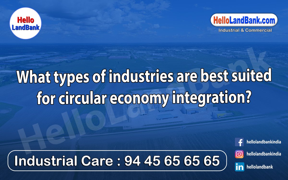 Hellolandbank's tweet photo. What types of industries are best suited for circular economy integration?

If you would like more information, please visit the page.
https://t.co/pOgeeloRzD

#circulareconomy #sustainablebusiness #ecoinnovation #wastereduction #greenindustry #resourceefficiency https://t.co/AFUXVm9CmP