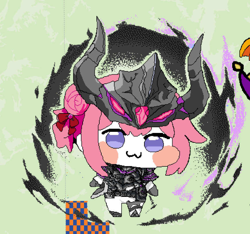 Darkyoshi0007's tweet photo. Day 12 and 13 Drawing Demon Lord Doro: After 4 days of painting pure dark gray, we finally changed colors! Now the aura of Demon Lord Doro can finally show its full potential.
#doro #NIKKE #doroland #dorocord #rpg #wplaces #demonlord #pixelart #dorothy https://t.co/Fg3Xe4xtWu