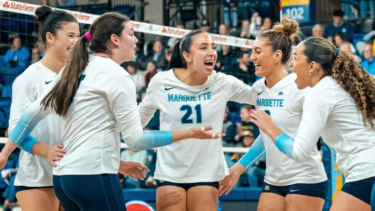 Marquette volleyball knew who on St. John's it would need to stop to win: Erin Jones.

Safe to say mission accomplished, as Jones finished with two kills, three errors and a -.077 hitting percentage, and #muvb got a sweep.

Recap by <a href="/JackAlbrightMU/">Jack Albright</a>: tinyurl.com/4e9hpfmc