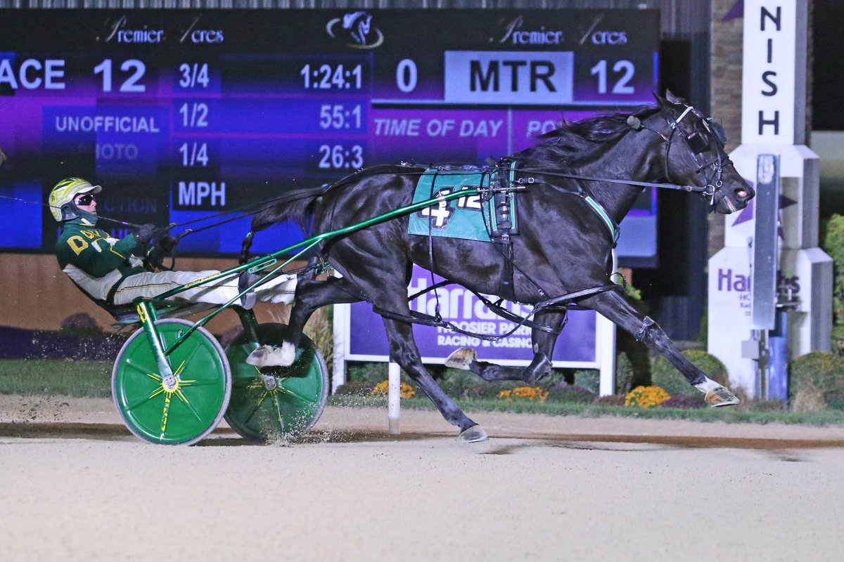 Congratulations to the connections of Chandler Bing winning the $49,000 Catholic Cowboy for 3YO Pacing Colts &amp; Geldings in 1:53! #PlayHP