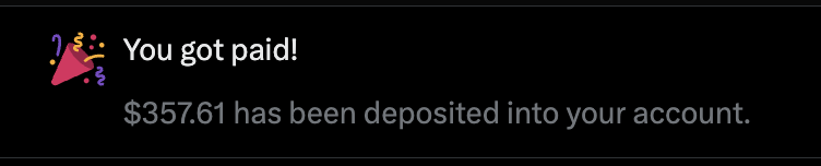AunySillyMe's tweet photo. X pays up 💰 Thank You 𝕏 https://t.co/OVtgchfWqf