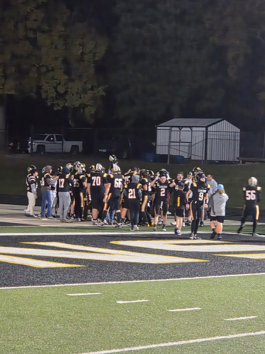 SO VERY PROUD of this team my staff &amp; this program!  Rang the victory bell tonight.   Heading to the district championship game for the 2nd year in a row! #EAT #DeepWater