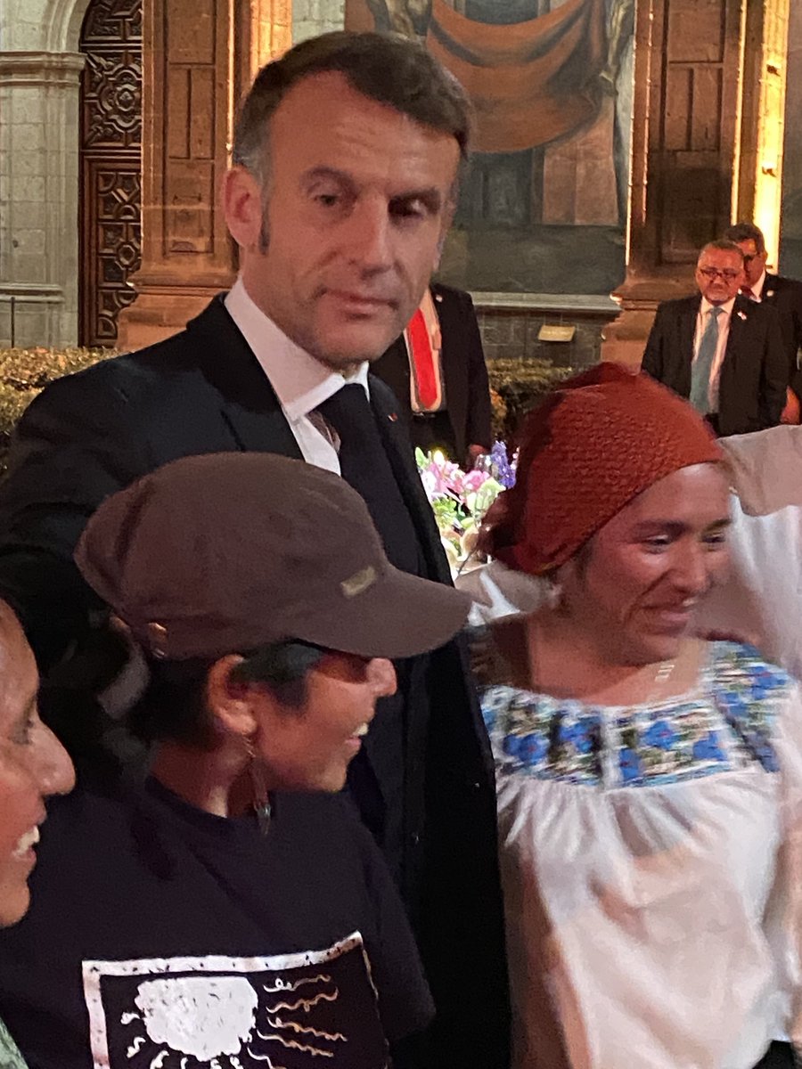 Una inolvidable cena en San Ildefonso con ⁦el presidente de Francia ..