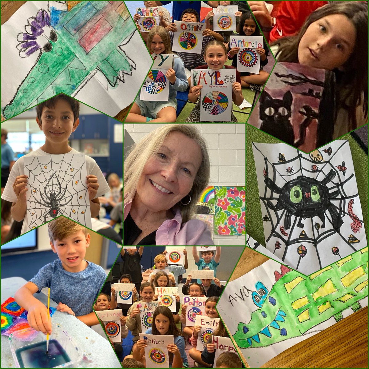 CCPSartsmart's tweet image. LPE Started with a dot and ended with a lot! #elementaryart #theartofed