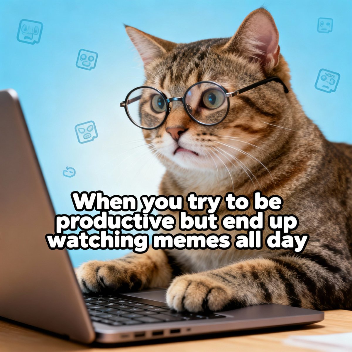 TrollMemeHub's tweet image. “When you open the laptop to ‘work’ but the memes start working on you 😂💻🐱 #Relatable #MemeAddict #ProcrastinationVibes #CatOnDuty #WorkCanWait”