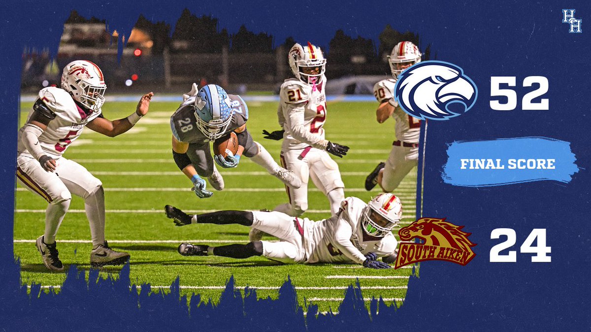 hhihsathletics's tweet image. 🏆 We did it! Our team triumphed over South Aiken with a final score of 52-24! Onward and upward! #Seahawknation