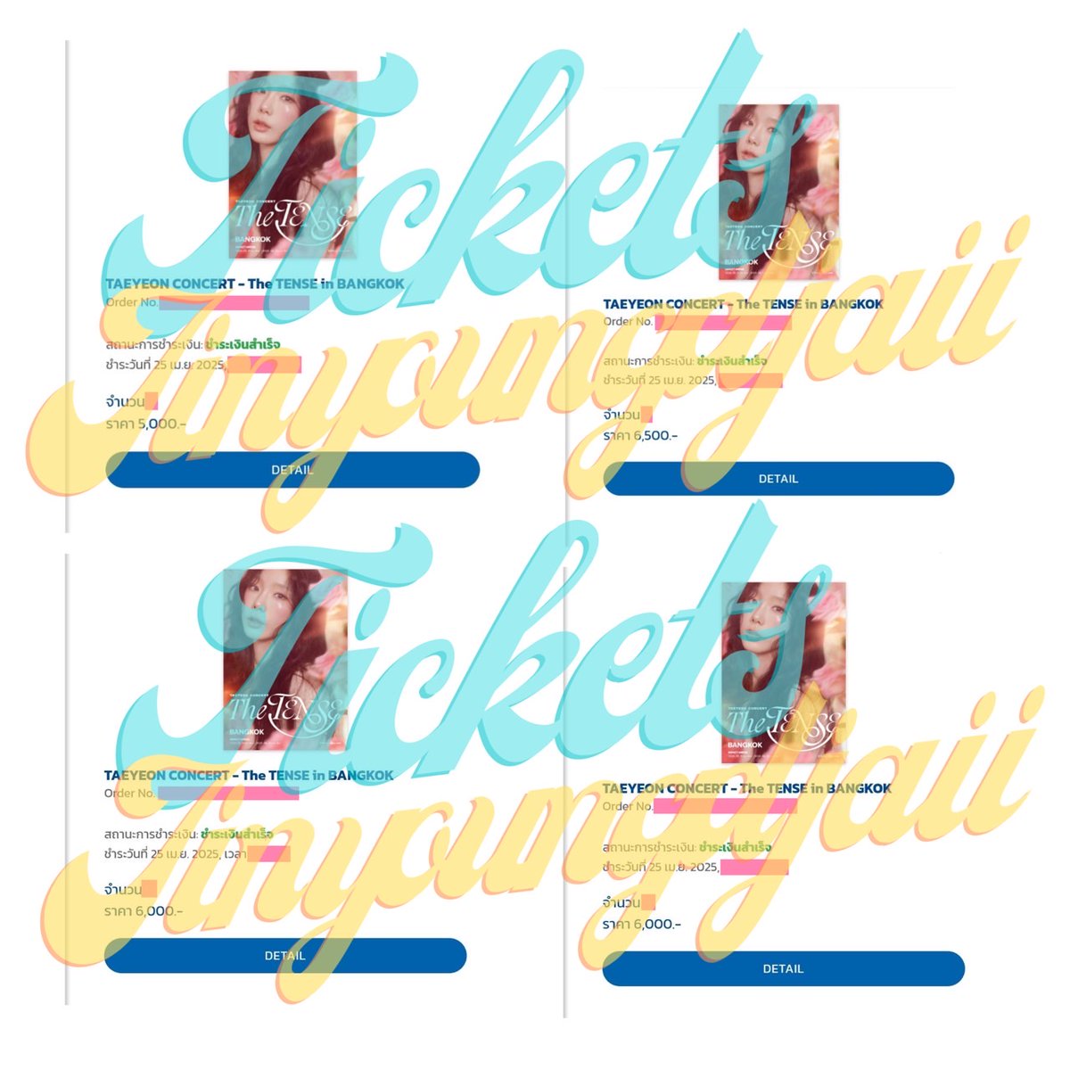 jinyoungdjaii's tweet image. 💗💗เปิดจองคิวกดบัตร 💗💗
○ มีประสบการณ์และทีมในการกดบัตร
○ หากพลาดไม่ได้บัตรได้ค่ากดคืนเต็มจำนวนค่ะ  สนใจเดมหรือทักไลน์ร้านได้เลยนะคะ #BI #2026BITOUR
#THELASTPARADE_ENCORE
#2026THELASTPARADEENCOREINBANGKOK #BIWithViu #ViuScreamDates #ViuTH #รับกดบัตรคอน #รับกดบัตรคอนเสิร์ต