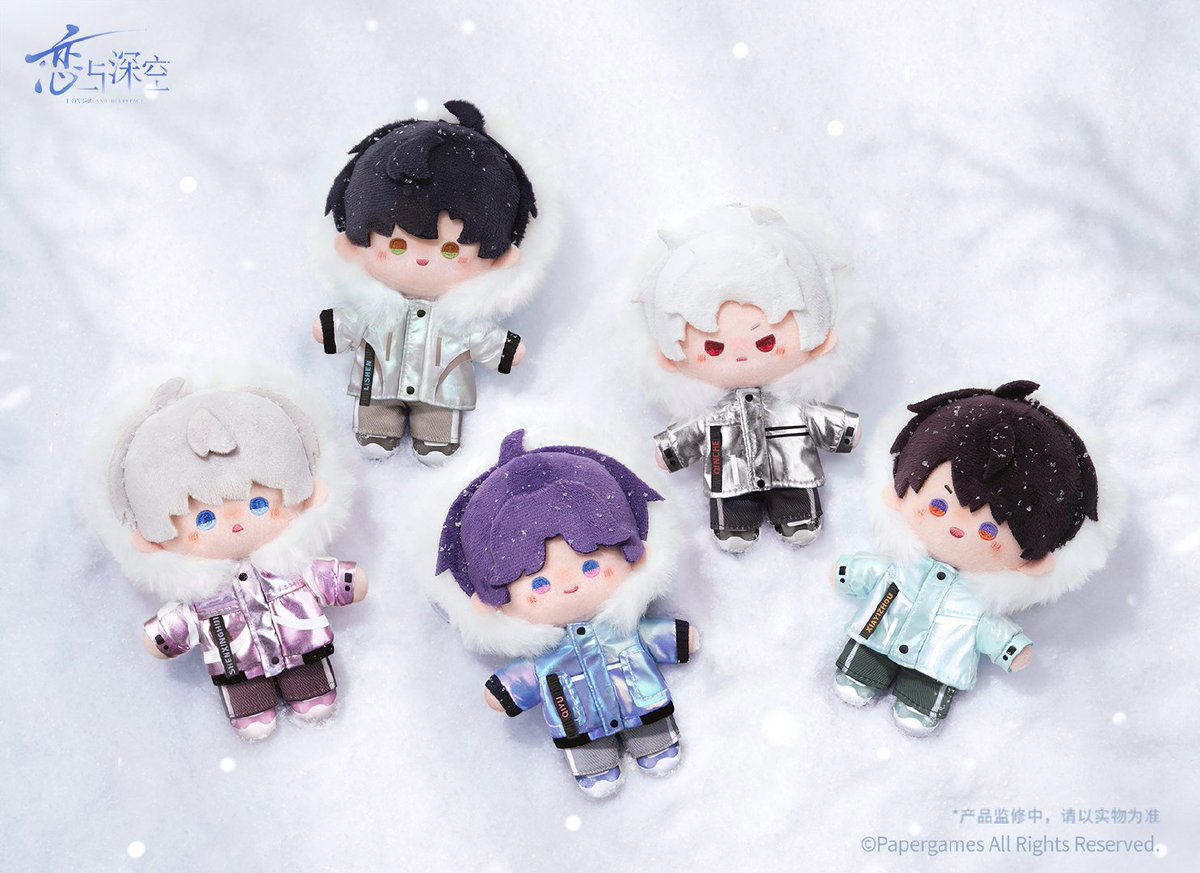 恋と深空大陸版 グッズ展示 ・漫冬行记シリーズ ぬいぐるみ #恋と深空