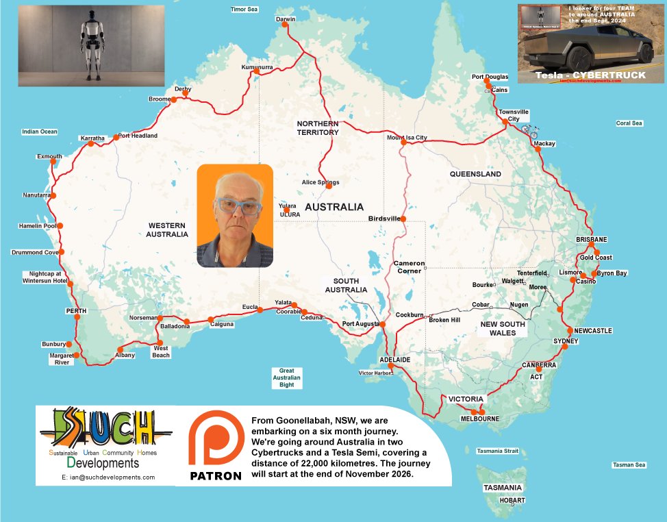 SUCHDevelopment's tweet image. Good day from Goonellabah, NSW, Australia. 
I am trying to upload my identity.
I&apos;m thrilled to announce my upcoming six-month adventure of profound significance: a complete circumnavigation of Australia, spanning an impressive 22,000 kilometres. We&apos;ll embark at the end of…