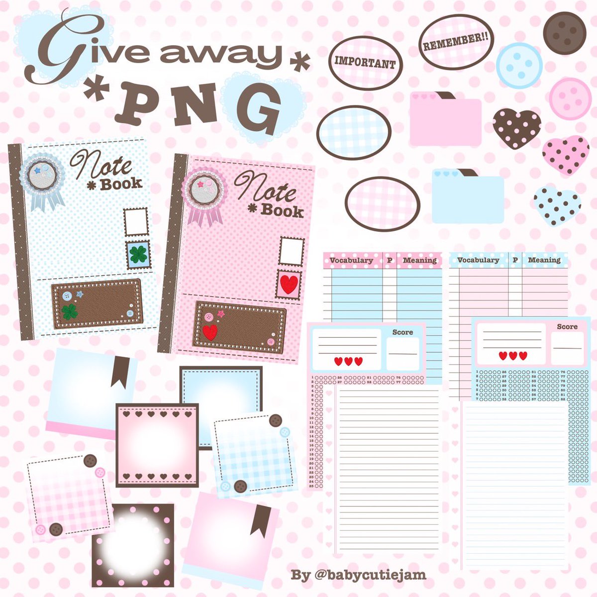 pls kindly rt / rt before use 💬♥️

Giveaway * 📂PNG for #Goodnote 

♥️ for personal use only / don’t repost💭🏄🏻‍♀️❕

📫 Link drive.google.com/drive/folders/…

( #แจกpng #แจกไฟล์png #แจกไฟล์goodnote #แจกไฟล์ )