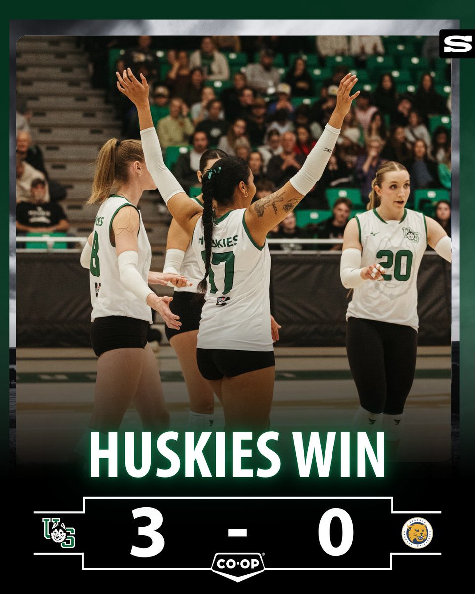Three up, three down for the Dogs 🔥

Keely Anderson led the Huskies in the win Friday night, recording 12 points, Rosetta Cyr and Taryn Hannah followed with nine each!

#HuskiePride | #PowerofthePack