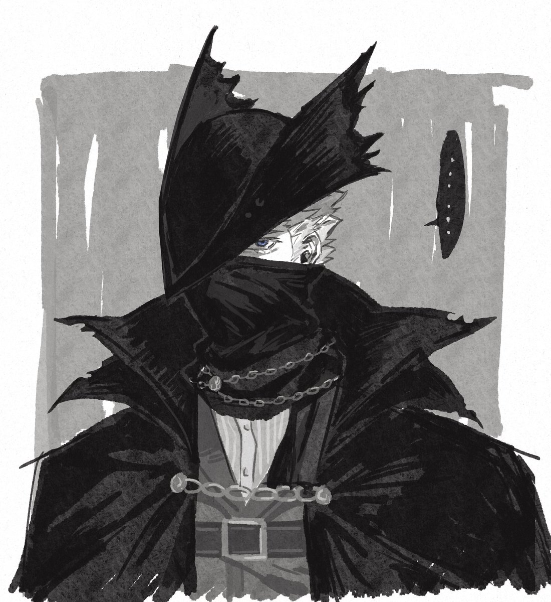 昨晚试笔刷画的👋