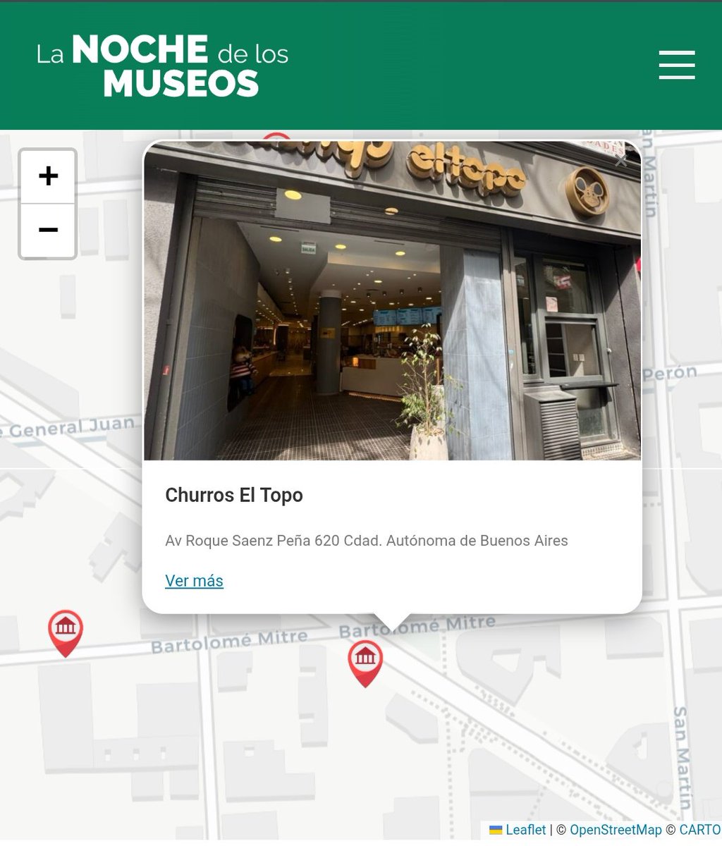 Estaba viendo que hacer mañana en #LaNocheDeLosMuseos y me encuentro al <a href="/churreriaeltopo/">soɹɹnɥɔ El Topo</a> en el mapa.
El tipazo se copaba en todas.
Bancamos.