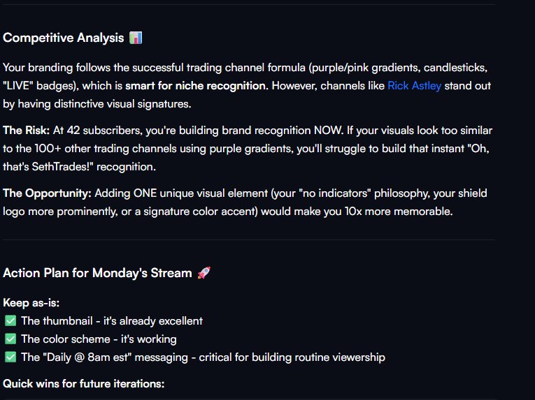 I got Rick Rolled by the <a href="/vidIQ/">vidIQ</a> AI feature today. My channel has NOTHING to do with music. Was this an easter egg in the coding? Maybe a secret competition? Haha