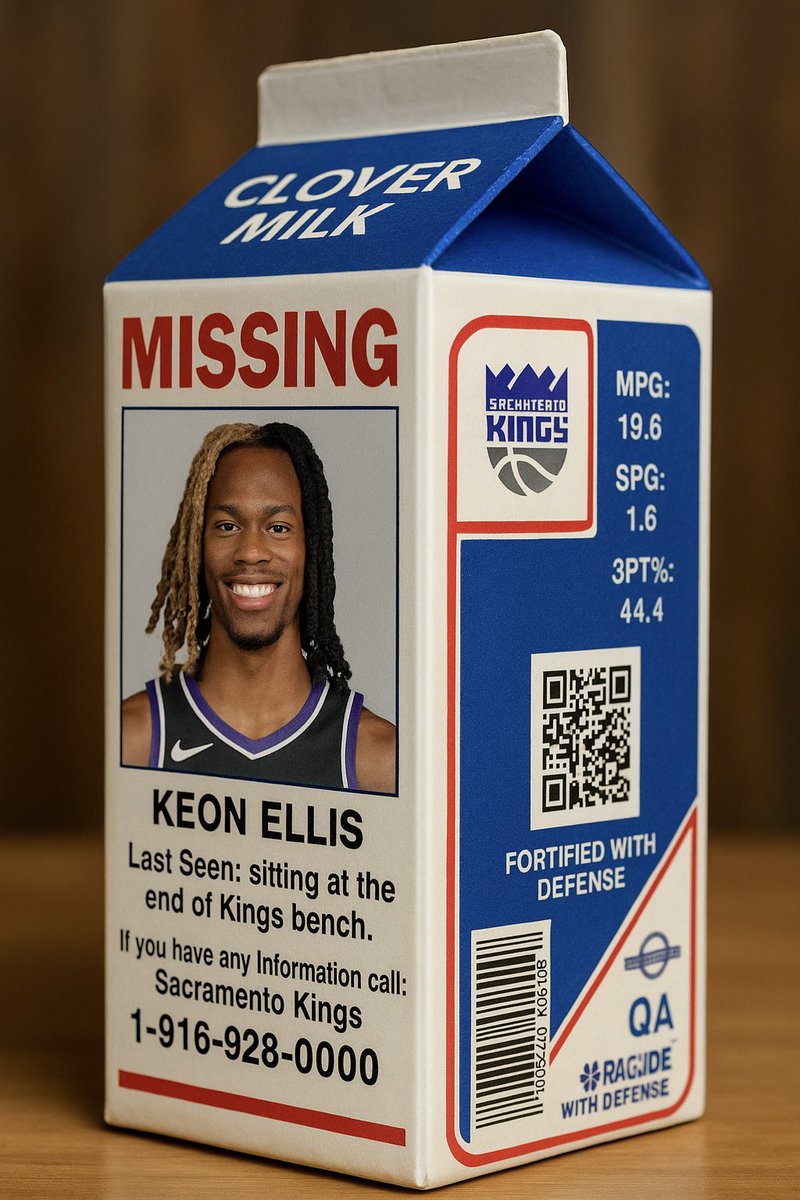 MacramentoMac's tweet photo. This guy is the closest thing to who Doug SAYS he wants this team to be (plays hard 94 feet and you can smell what he has for breakfast plus shoots 44% from 3) and yet he’s been disappeared by Doug? WTF! #FreeKeon https://t.co/VEBYHF7usc