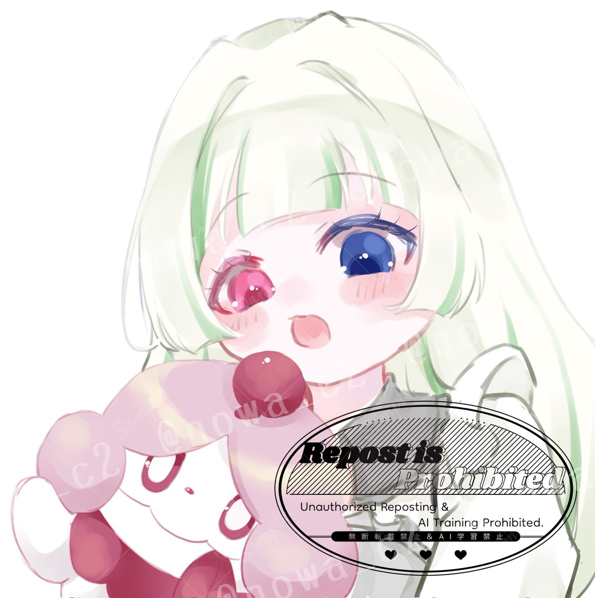 お友達にお願いされて初めてかいたポケさん