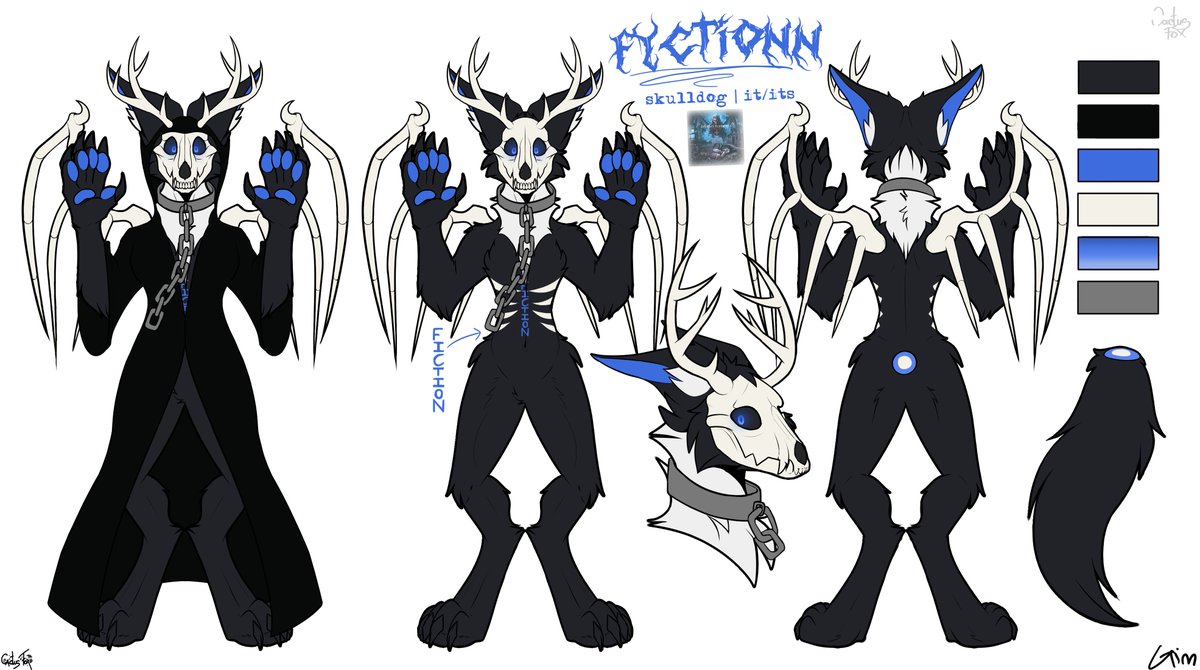 emowerewolfbf's tweet image. ref sheet for my friend!! it is a skulldog based on nightmare :3 #a7x

(using a base by cactusfox with heavy lineart edits)